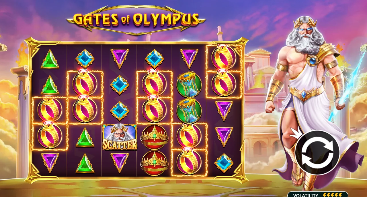 Gates of Olympus oyun ekranı, Pragmatic Play 1