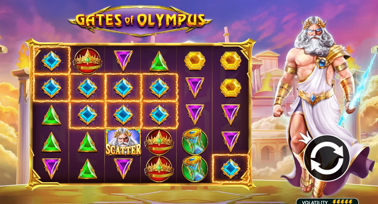 Gates of Olympus oyun ekranı, Pragmatic Play 2