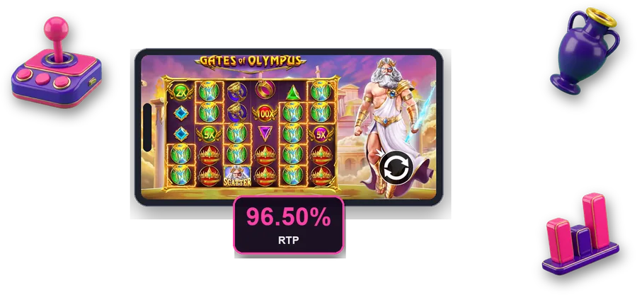 Gates of Olympus ekranda, bu bölümün temel rakamlarıyla